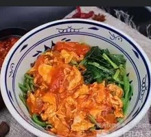 Tomato Egg Spinach Noodles