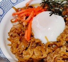 Hot Spring Egg Beef Rice