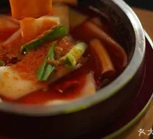 Spicy Sauce Wide Noodles