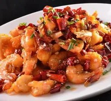Spicy Shrimp with Dough Twist
