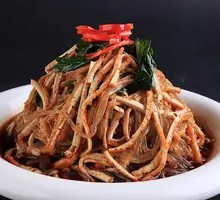 Tofu Strips with Vermicelli