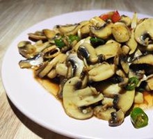 Stir-Fried Button Mushrooms