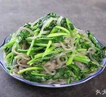 Spinach with Glass Noodles