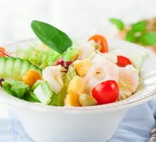 Shrimp and Seasonal Vegetable Salad