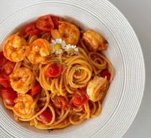 Tomato Shrimp Pasta