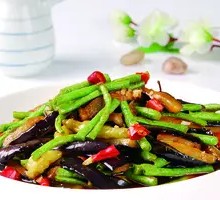 Eggplant and Green Beans