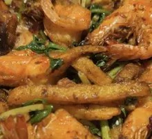 Pork Rib and Shrimp Stir-fry