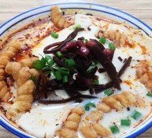 Tofu Pudding Soaked in Flatbread