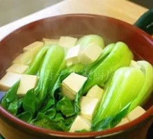 Spinach Tofu Soup