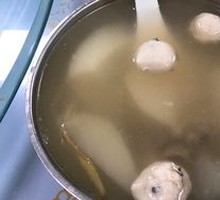 Pork Rib and Meatball Soup