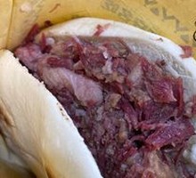 Cured Beef Sandwich with Fat and Lean Pork