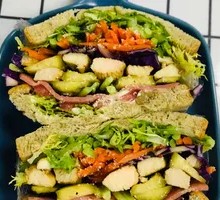 French Bacon Pickle Chicken Sandwich