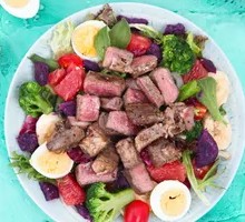 Thick Black Pepper Steak Salad