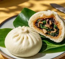 Bok Choy and Mushroom Pan-Fried Dumplings