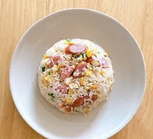 Beef Sausage Egg Fried Rice