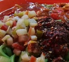 Three-in-One Spicy Spinach Noodles