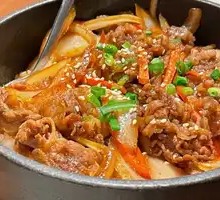 Beef Stone Pot Rice Bowl