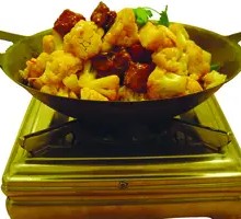 Spicy Cauliflower in Hot Pot