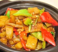 Braised Eggplant in Abalone Sauce