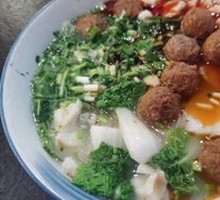 Meatball Noodle Soup with Flatbread