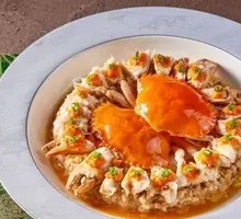 Steamed Crab with Pork Patties