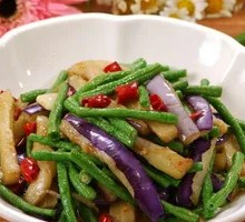 Eggplant with Green Beans