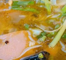 Sour Cabbage Ham Noodle Soup