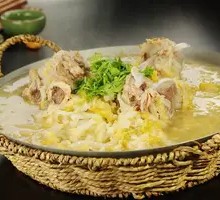 Braised Pork Knuckle with Pickled Cabbage