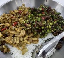 Stir-Fried Bean Sprouts, Lotus Root, and Pork