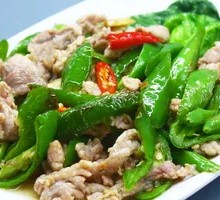 Green Pepper and Pork Slices
