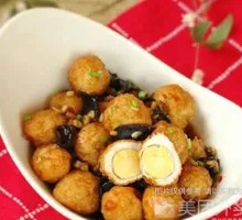 Braised Quail Eggs with Tiger Skin