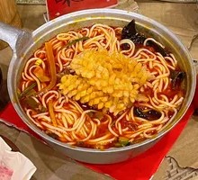 Pickled Chili Squid Noodles