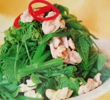 Dragon's Beard Vegetable with Almonds