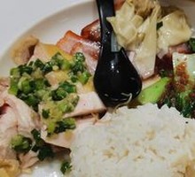 White-Cut Chicken and Barbecue Pork Rice