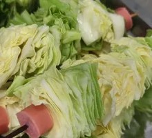 Fried Cabbage Skewers