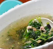 Vegetable and Pork Noodle Soup