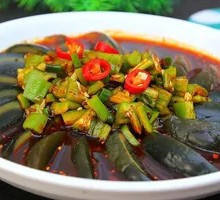 Spicy Pepper and Preserved Egg Salad