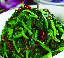 Spinach with Glass Noodles