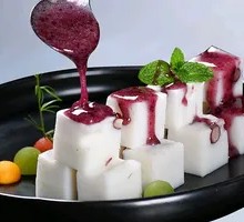 Blueberry Red Bean Yam Dessert