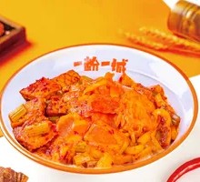 Spicy Kimchi Crab Puff Pastry Half