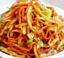 Sliced Pickled Vegetable and Pork Stir-Fried with Egg Pancake