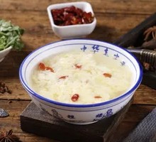 Egg Tofu Soup with Fermented Rice