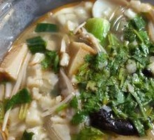 Mushroom Noodles in Soup