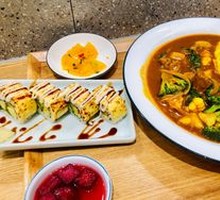 Curry Beef Rice with Egg Custard