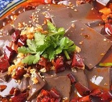 Garlic Mixed Lamb Blood