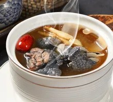 Sea Coconut, Lily Bulb and Bamboo Silk Chicken Soup