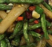 Eggplant and Green Bean Stir-Fry