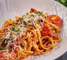 Parmesan Cheese Meat Sauce Noodles