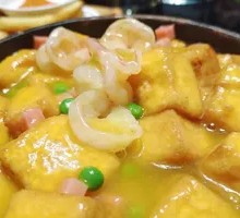 Braised Tofu in Stone Pot with Abalone Sauce