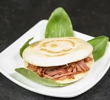 Pork and beef stuffed flatbread